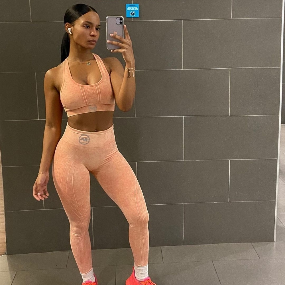 Bougee fit Clear the smoke coral set